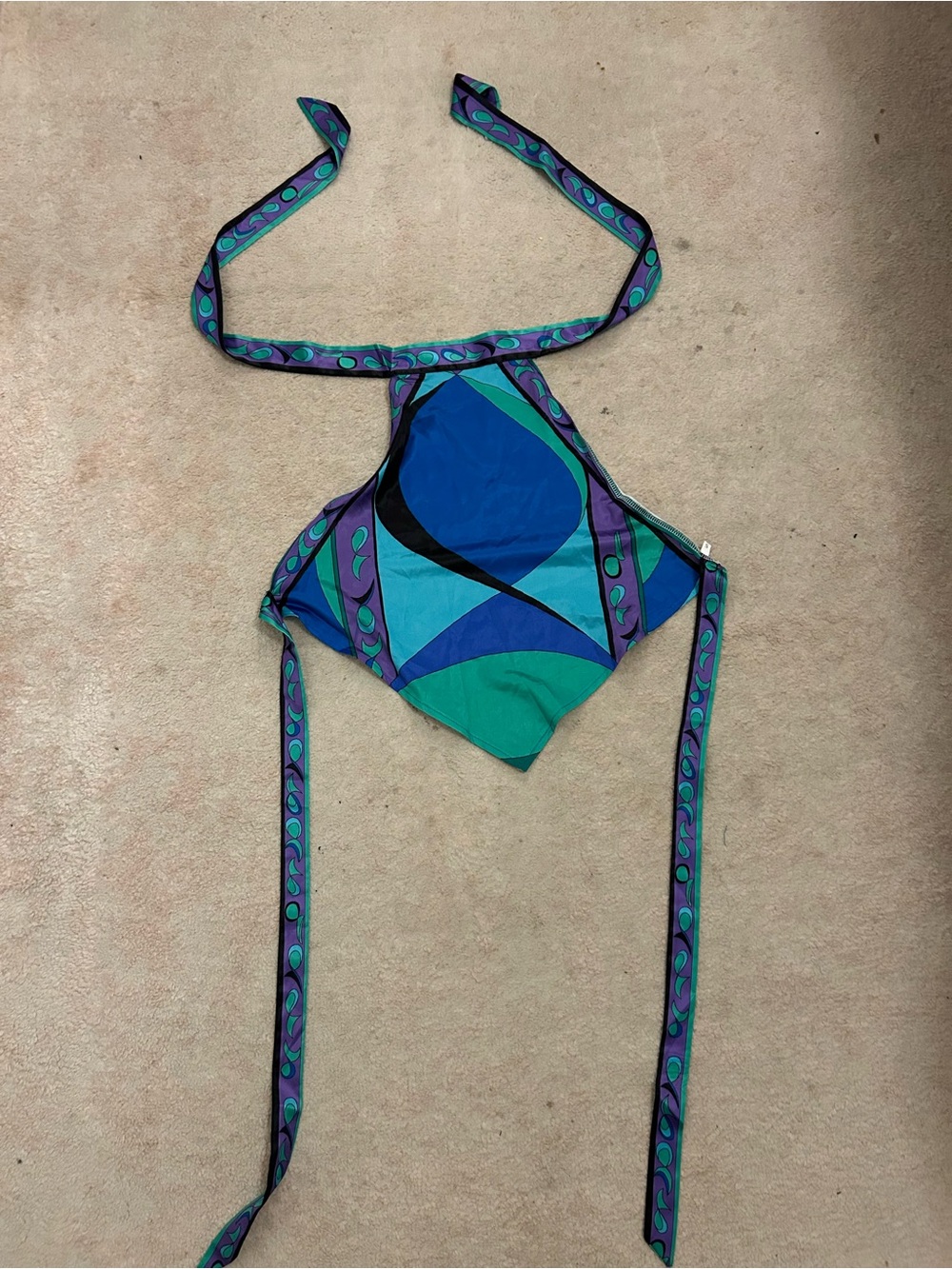 Pucci inspired halter top
